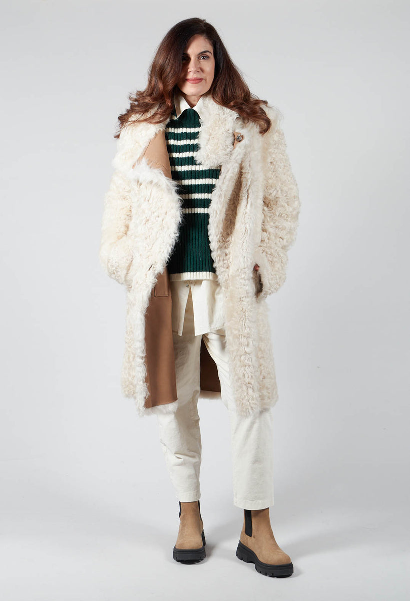 Triomphe fur hot sale lined coat