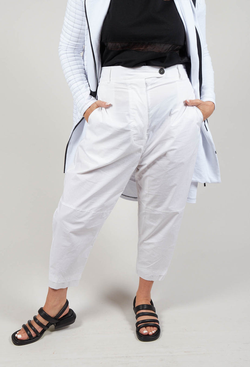 Peg Trousers in White