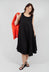 Bubble Hem Sleeveless Dress in Black