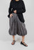 Flared Culottes in Black Stripe