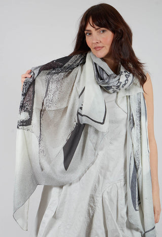 Oversized Print Scarf in Galaxy Print