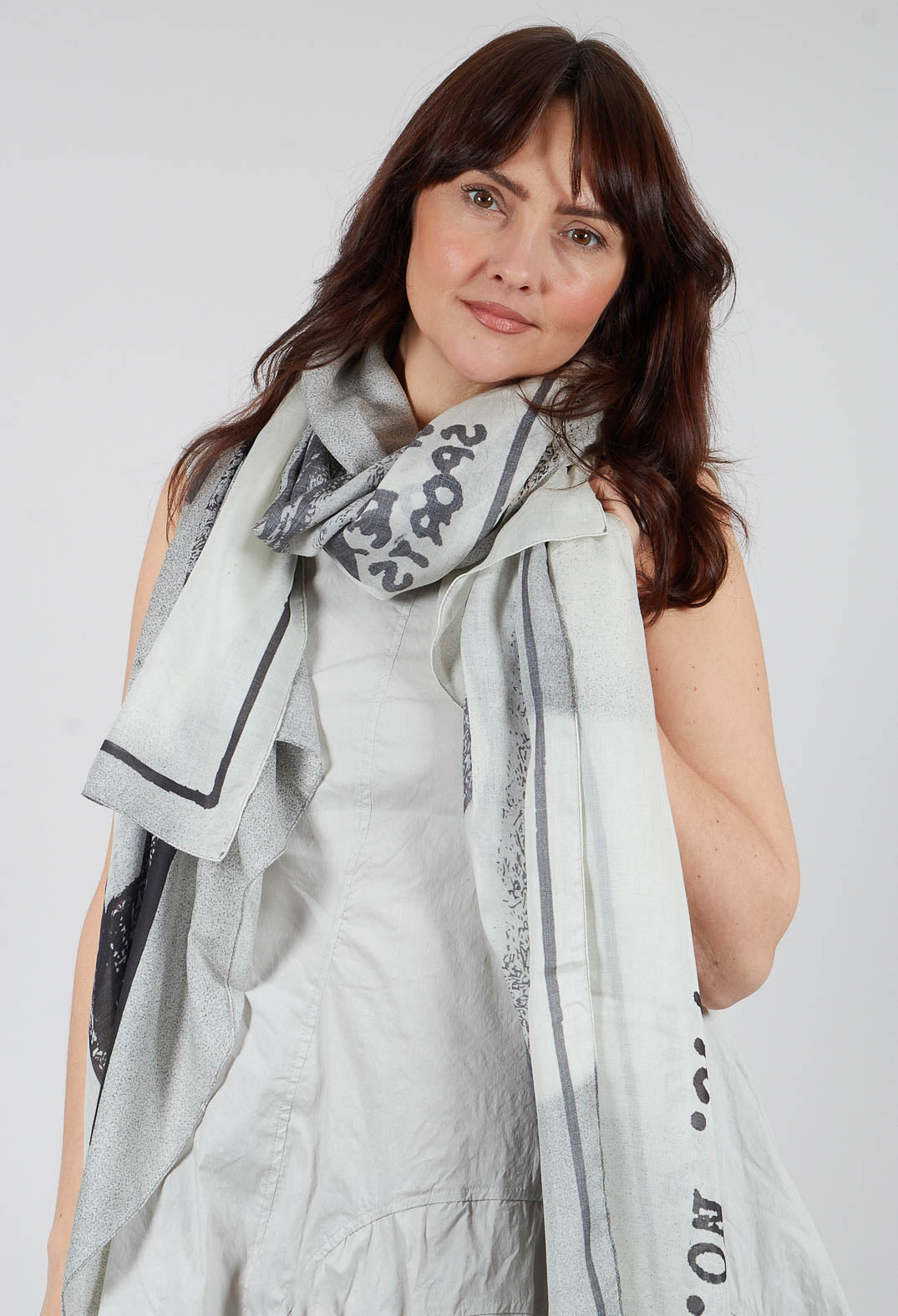 Oversized Print Scarf in Galaxy Print