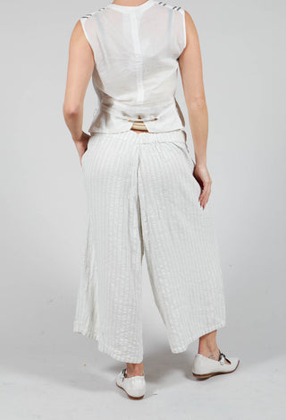 Wide Leg Culottes in White