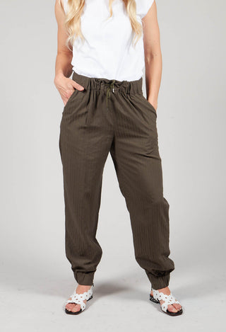 Slouch Jogger Style Trousers in Japanese Army