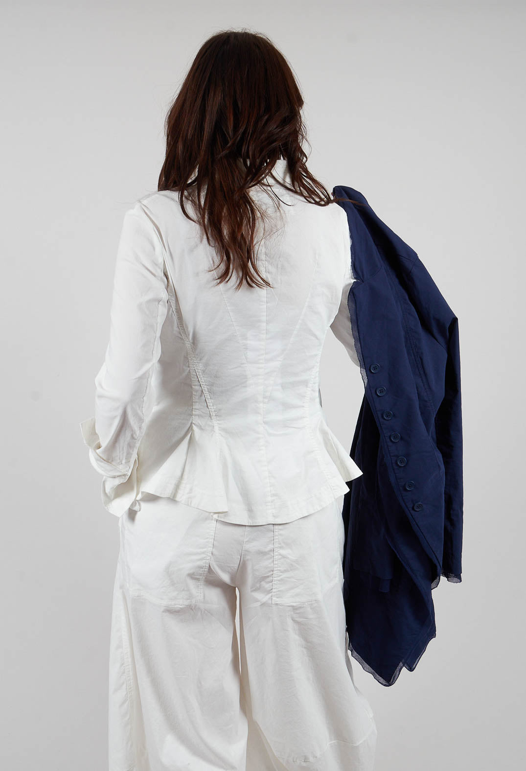 Button Through Jacket in Offwhite