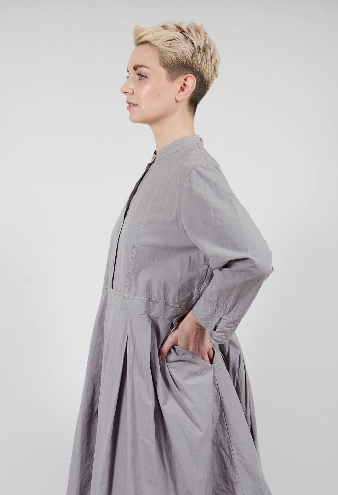 Shirt Dress in Taupe