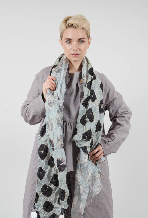 Silk Scarf in Black/Grey