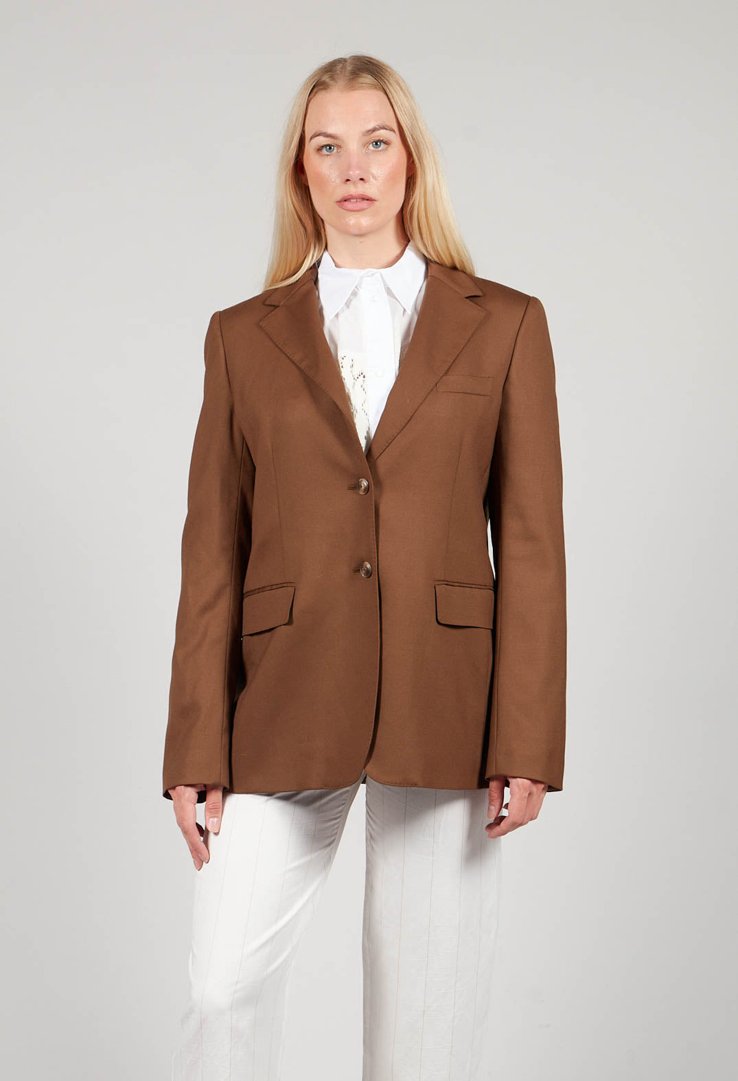 Tailored Blazer in Granato Tobacco