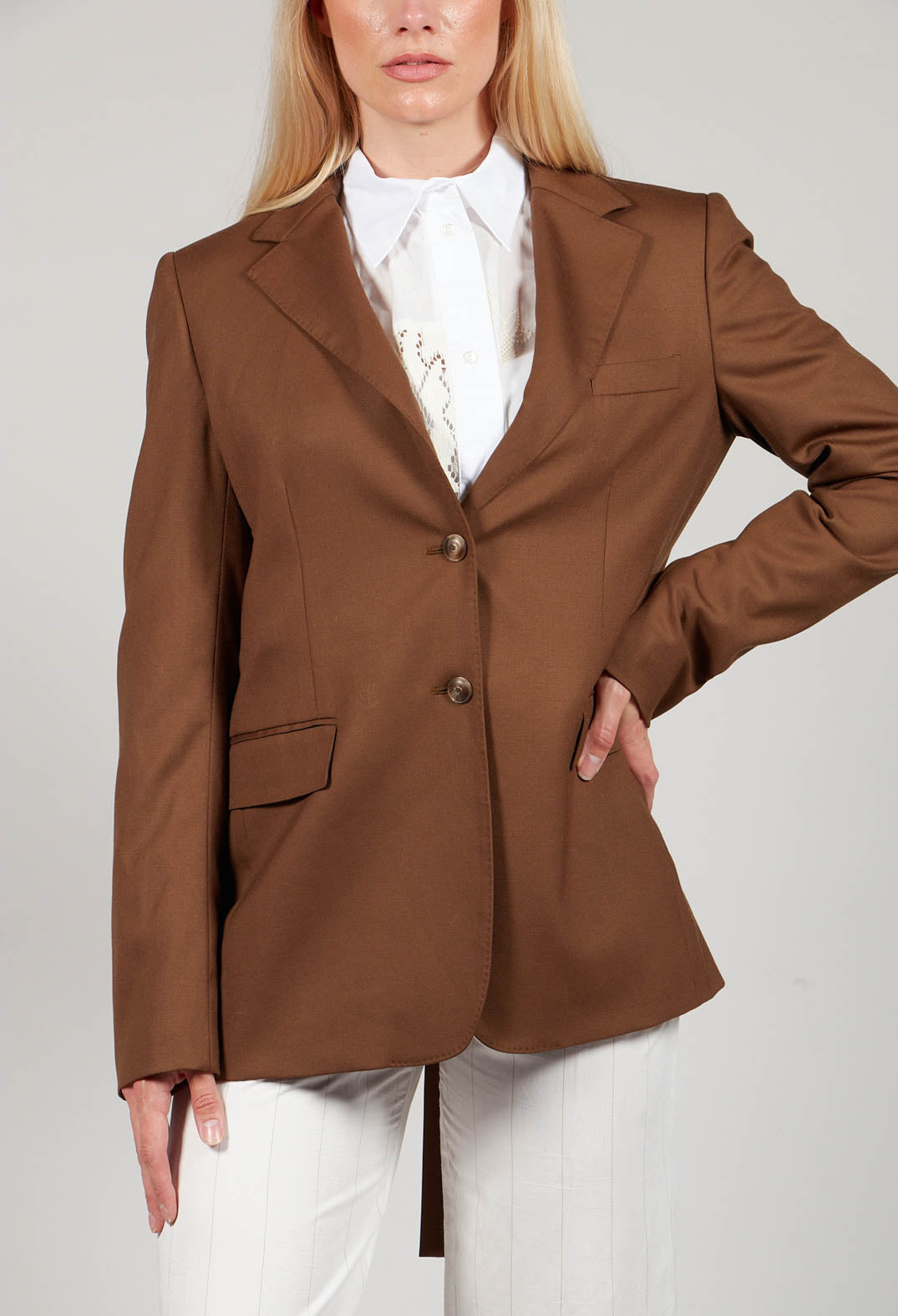 Tailored Blazer in Granato Tobacco