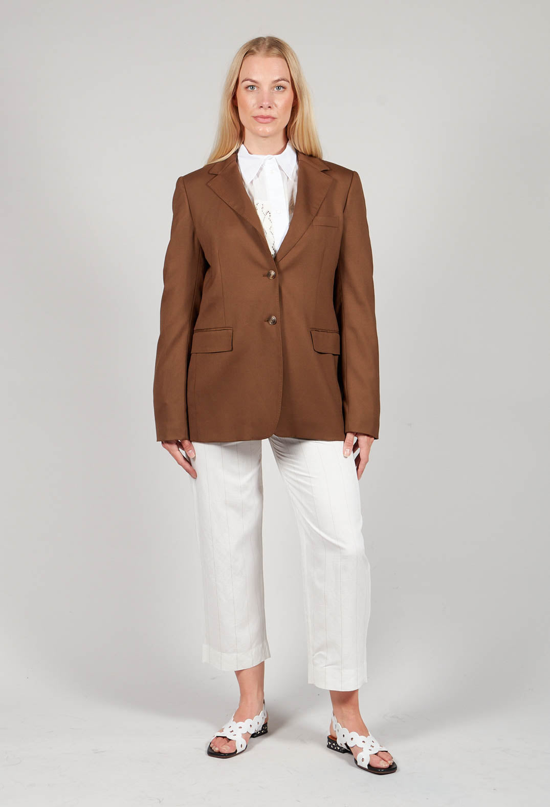 Tailored Blazer in Granato Tobacco