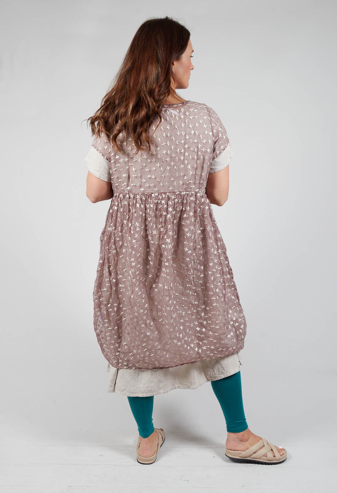 Sheer store smock dress