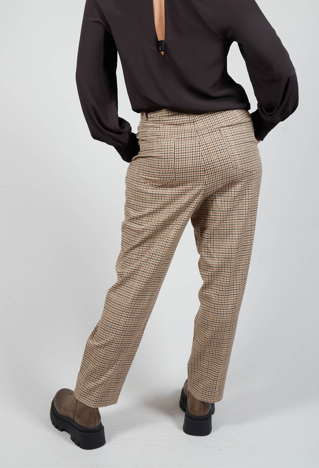Ridley Dogtooth Tapered Trousers |