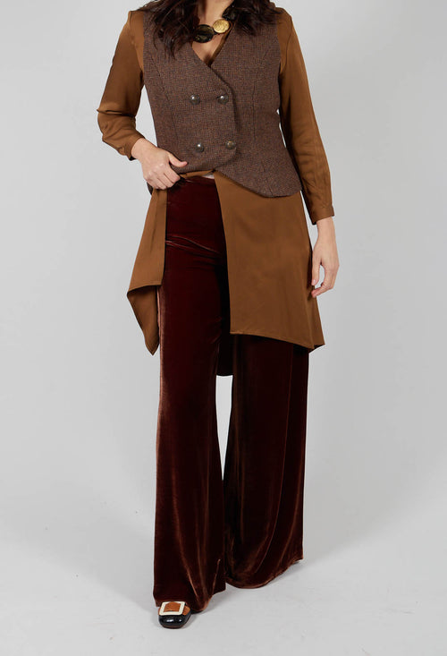 Velvet Trousers in Copper