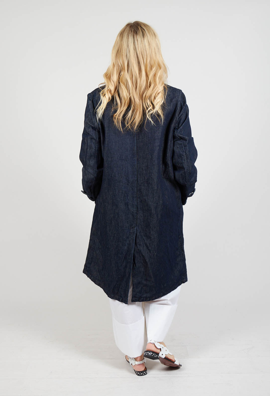 Duster Coat in Indigo