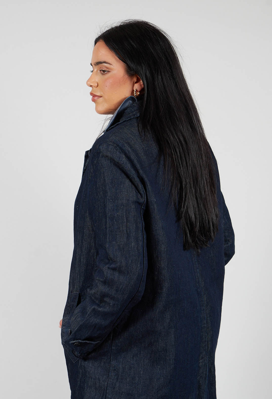 Duster Coat in Indigo