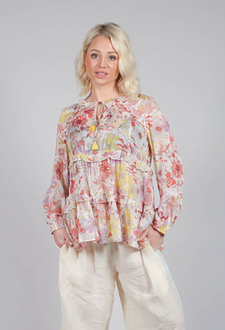 Floris Blouse in Gerbera Orange