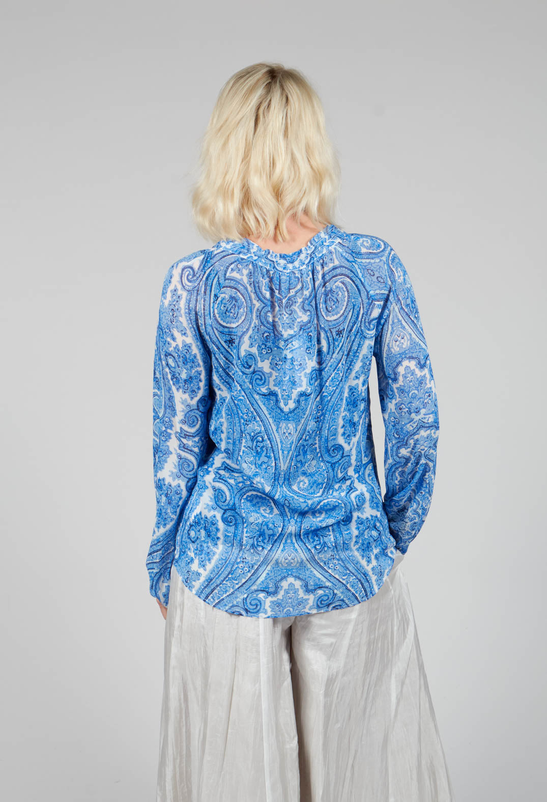 Janni Blouse in Paisley Blue