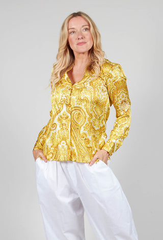 Kay Blouse in Paisley Yellow