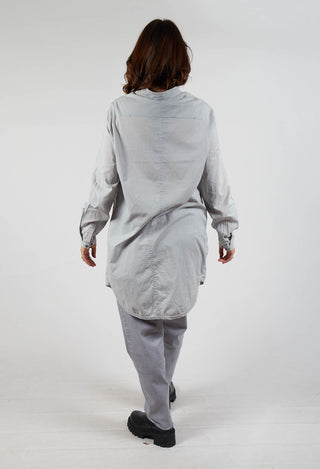 Shirt Dress in Medium Grey