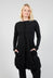 Bajo Tunic with Textured Trim in Black