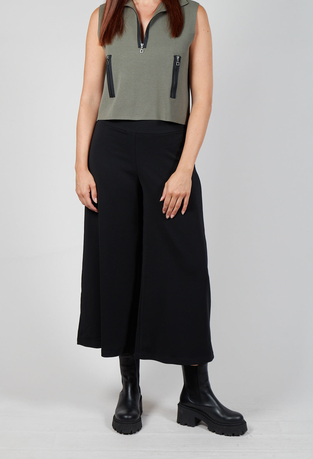 Loose Fit Trousers in Black