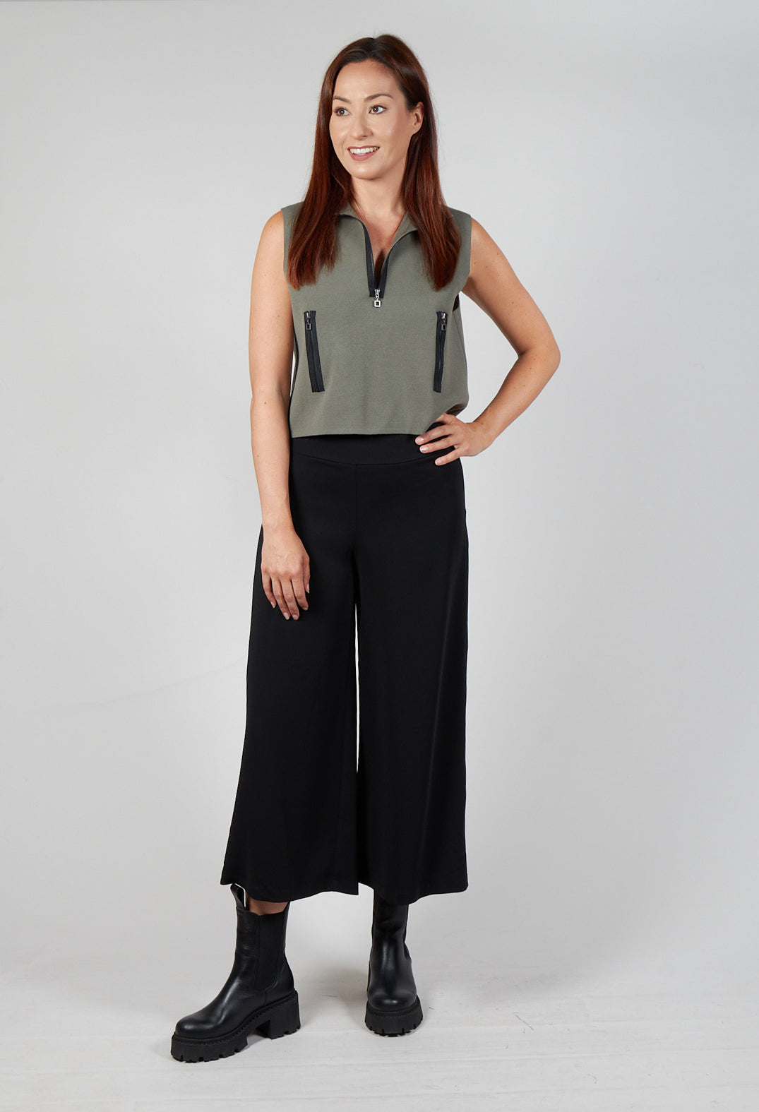 Loose Fit Trousers in Black