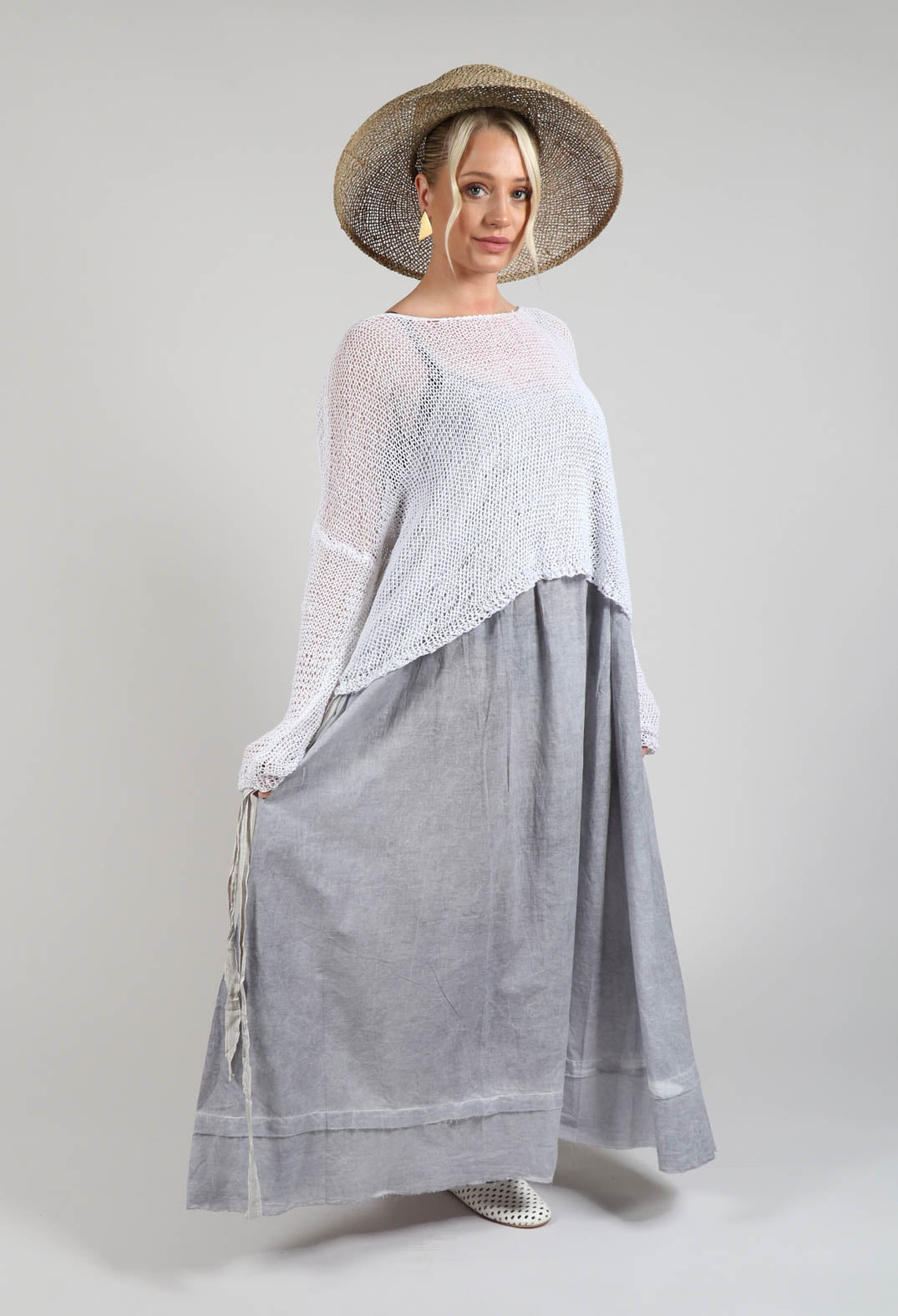 Tie Dress in Original Grey