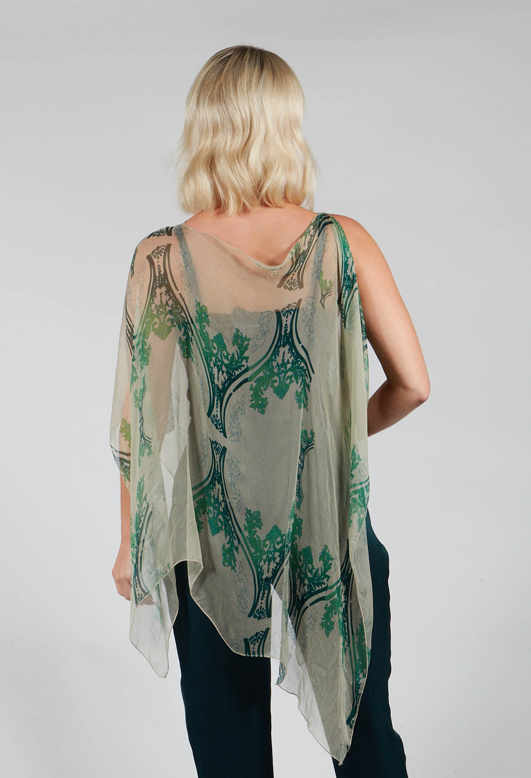 Sheer poncho tops on sale