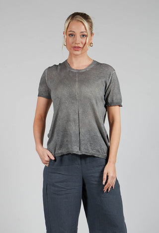 Kamila Pullover T Shirt in Smoke Grey