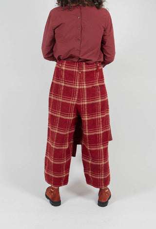 Botvi Checked Wool Trousers