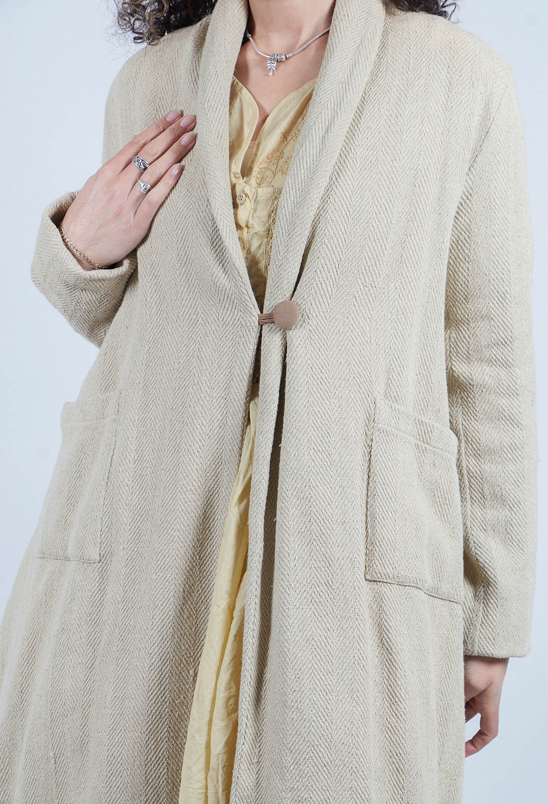 Veste Jeannette Coat in Coton Rustique