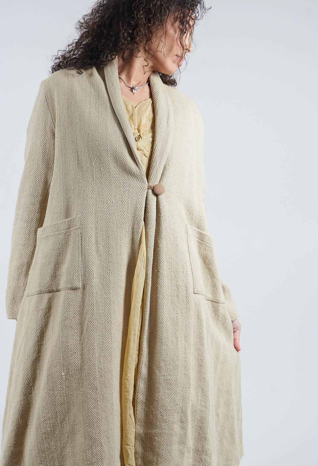 Veste Jeannette Coat in Coton Rustique