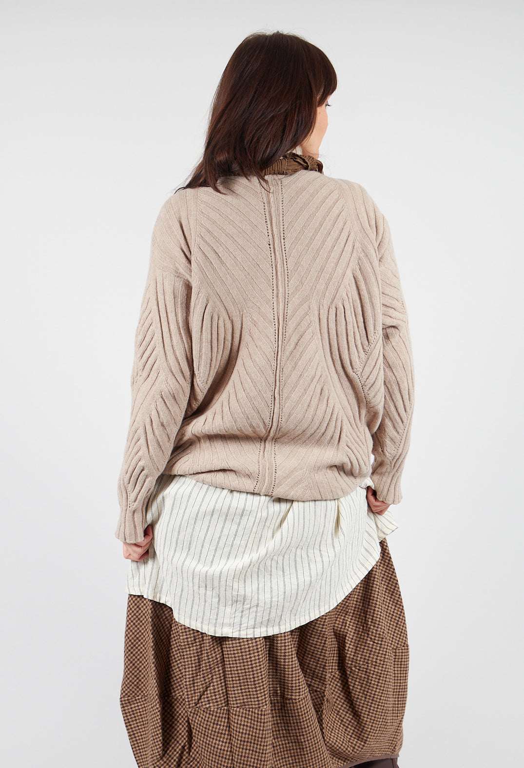 Thick Knit Jumper in Beige