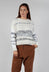 Hand Knitted Pullover in Ecru Grey