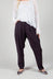 Pleat Front Wool Trousers in Plum Purple