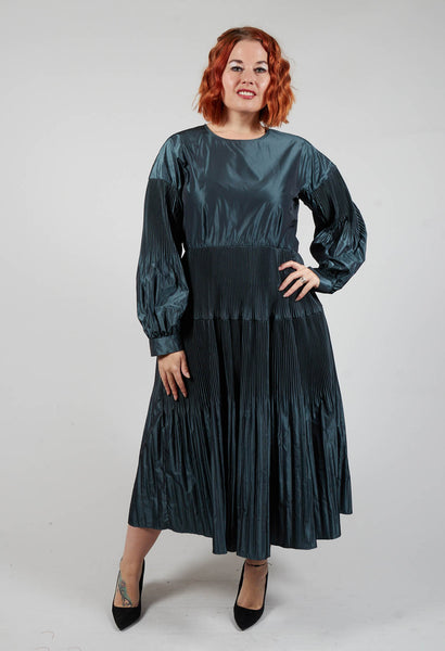 Taffeta Dress in Grey – Olivia May