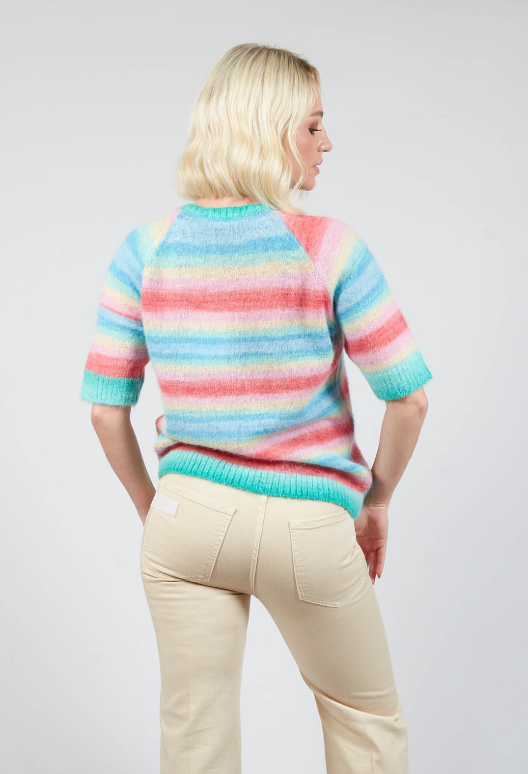 Mohair Knit in Pastel Multicolour