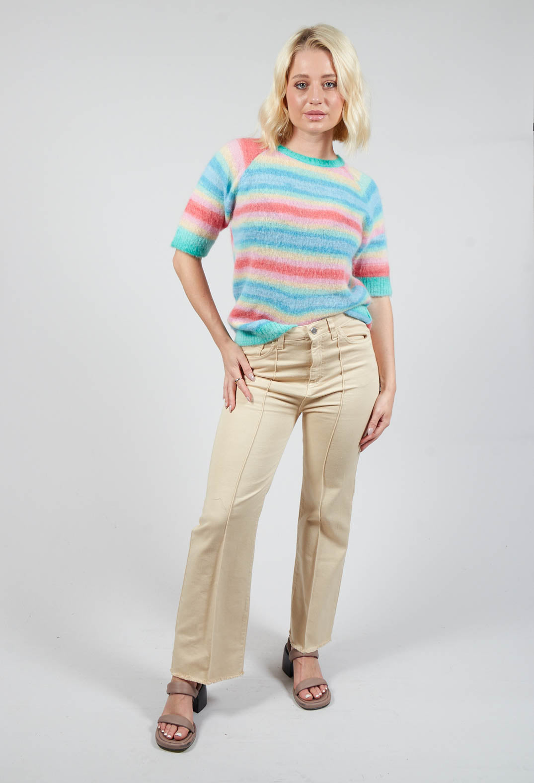 Mohair Knit in Pastel Multicolour