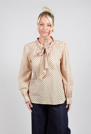 Shirt with Bow in Dot