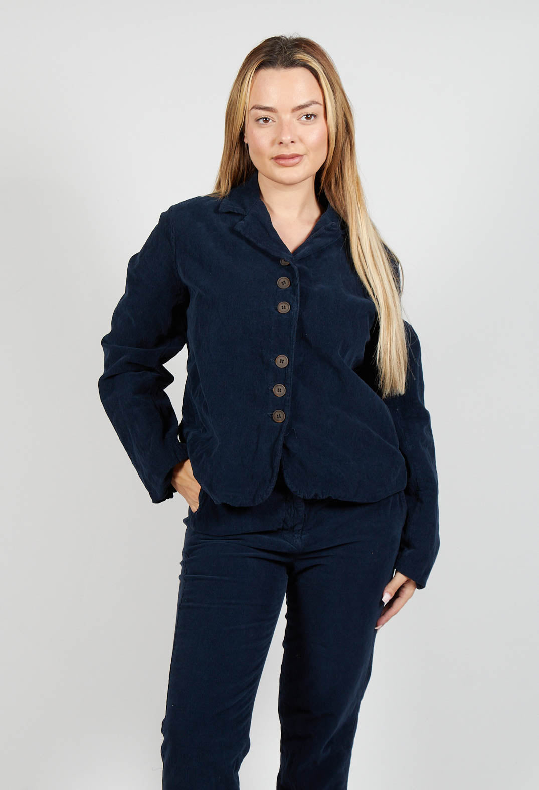 Long Sleeved Jacket in Abisso