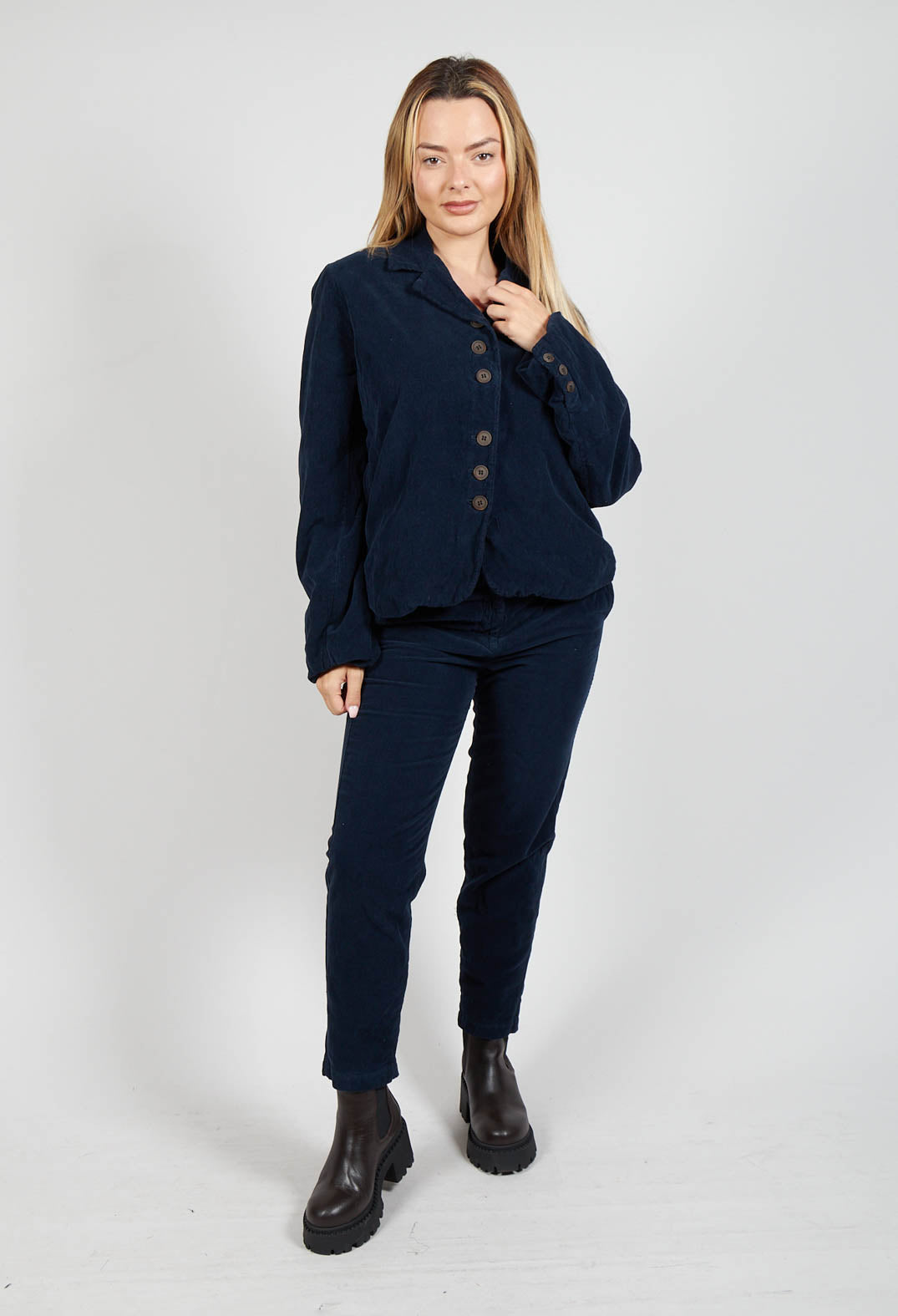 Long Sleeved Jacket in Abisso