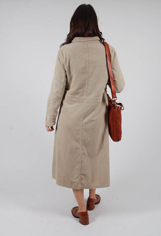 Corduroy Shirt Dress in Toison