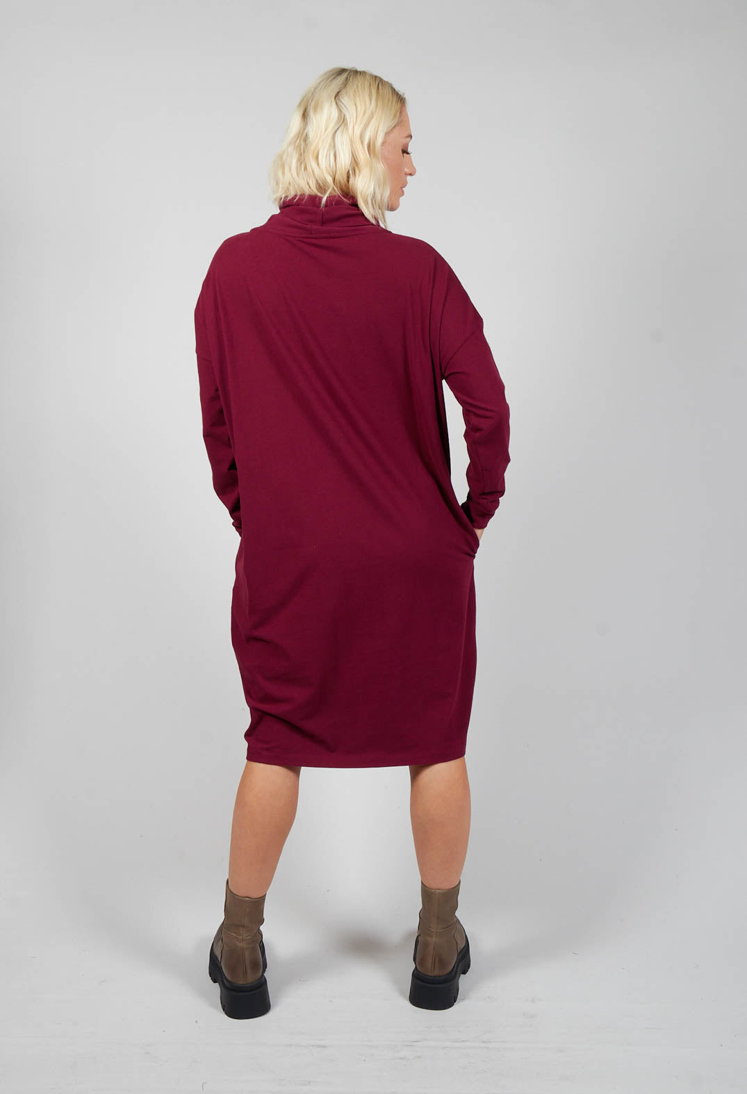 Cowl neck cheap jersey dress