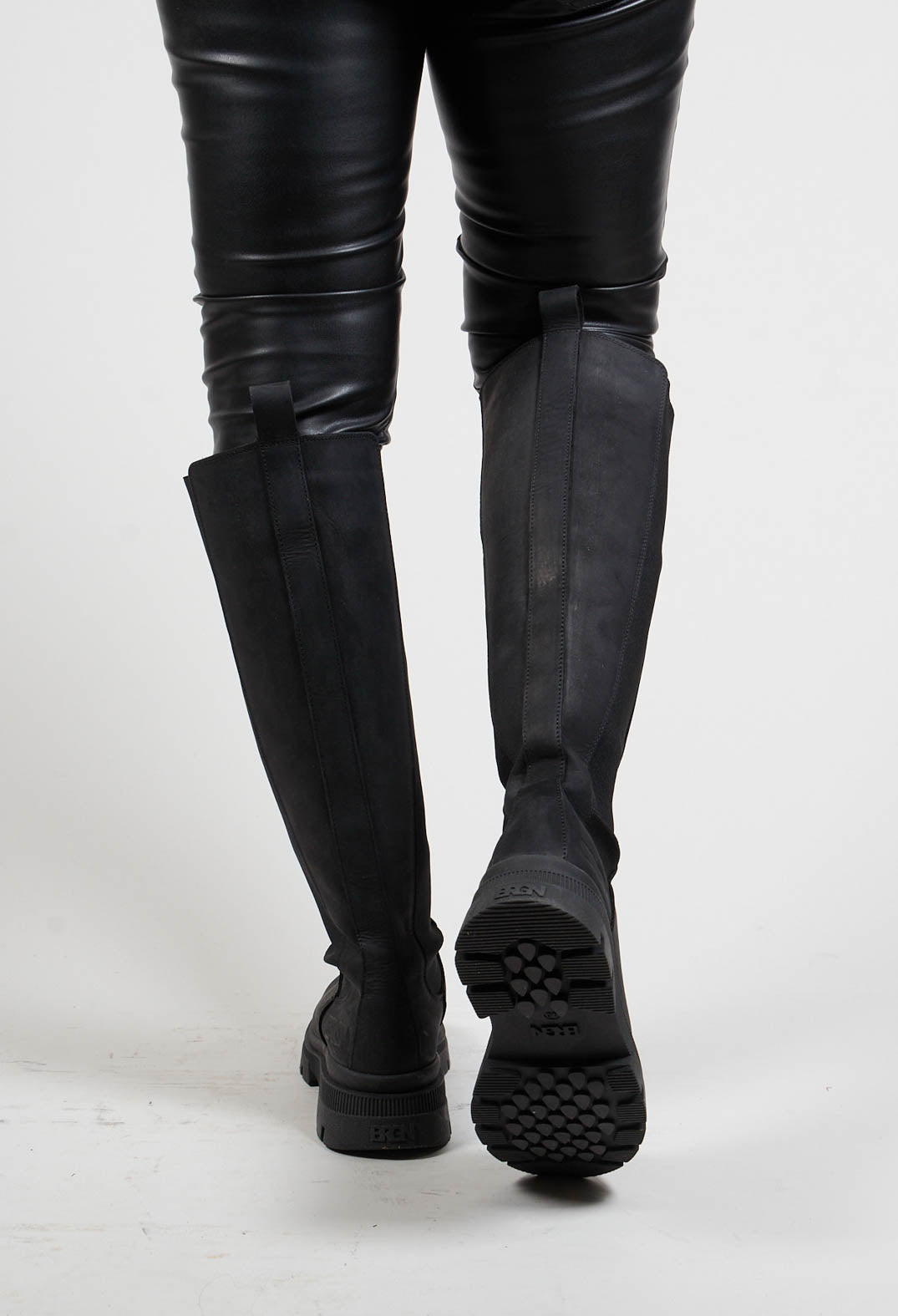 Slim High Boots in New Black – Olivia May