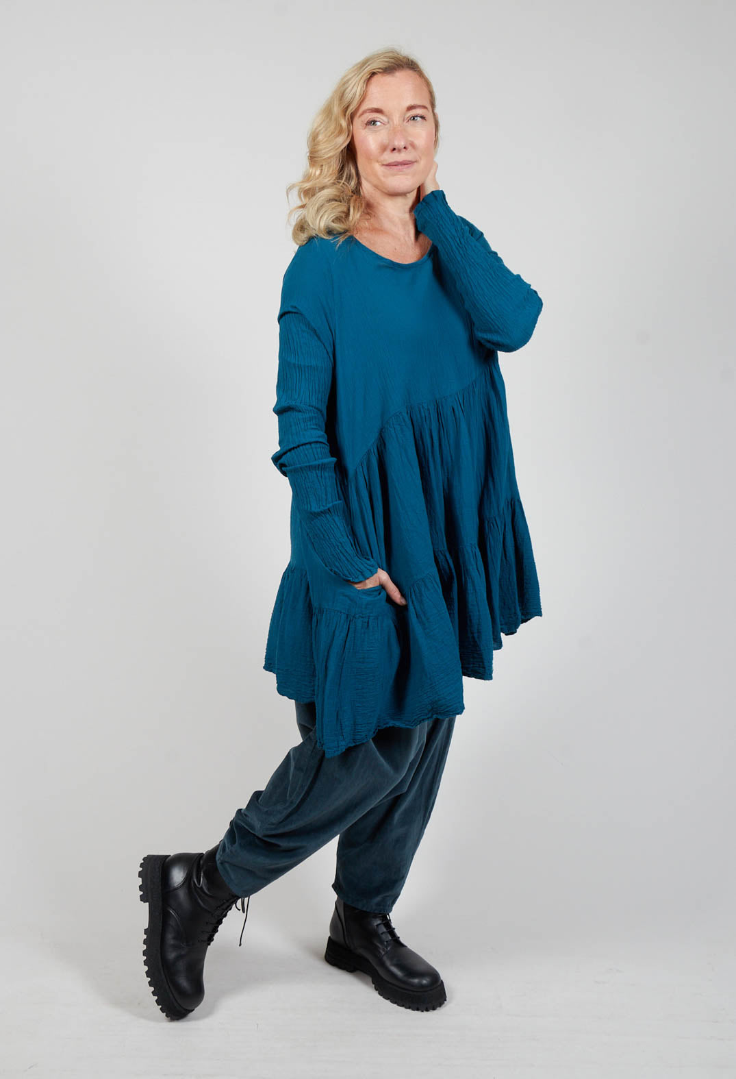 Rundruhe Tunic in Jetzt Blue