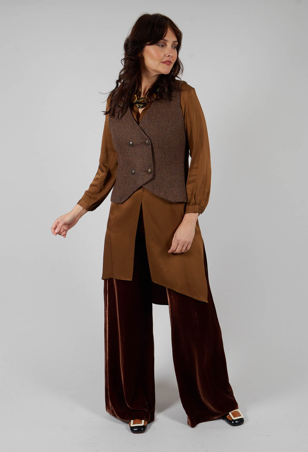 Velvet Trousers in Copper