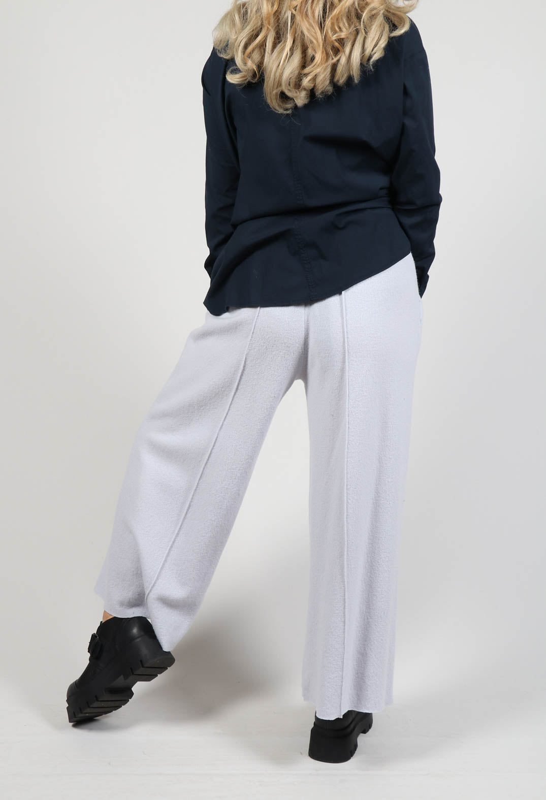 Sagar Wide Leg Trousers in Grey