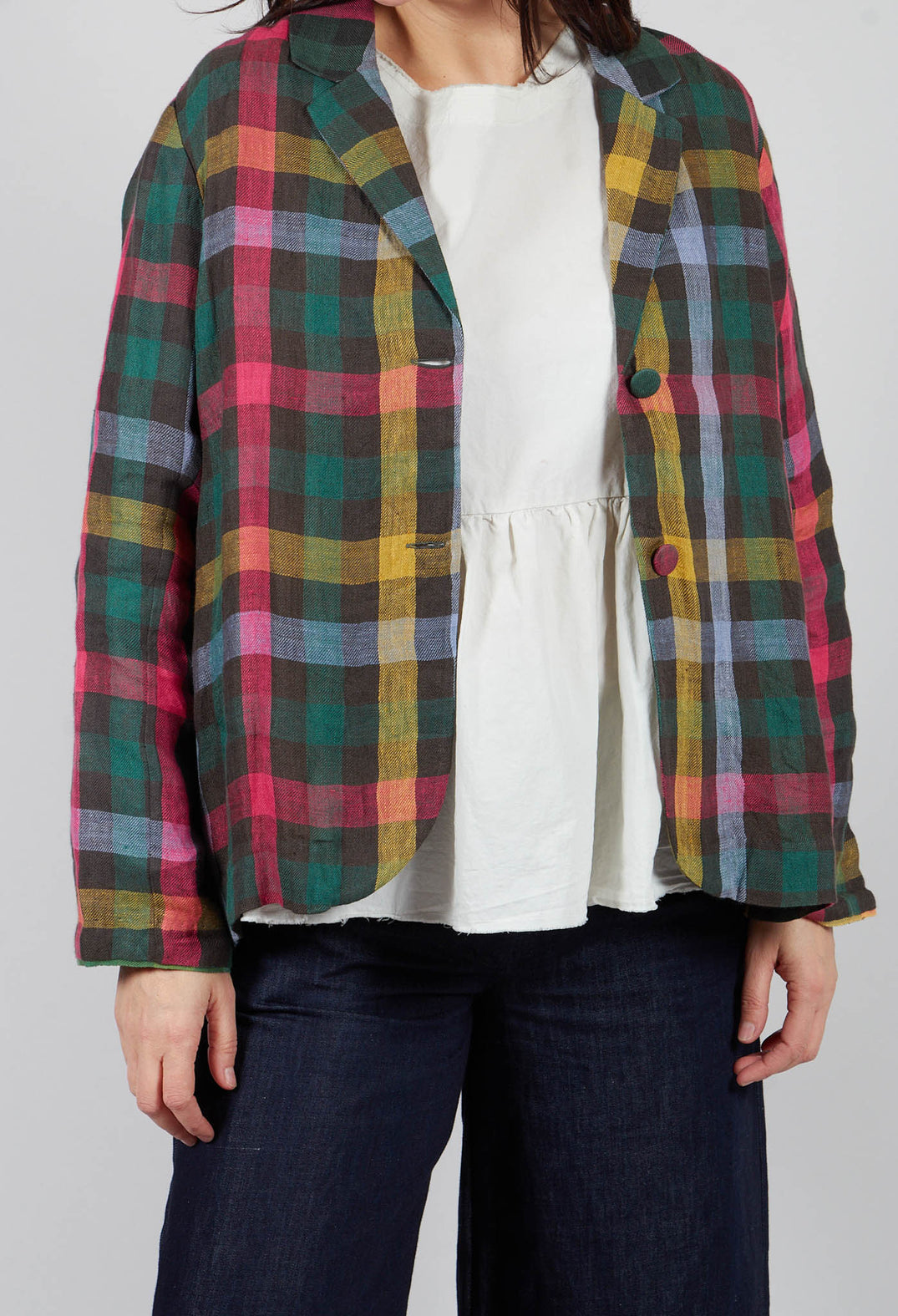 Harper Jacket in Green Multicolour