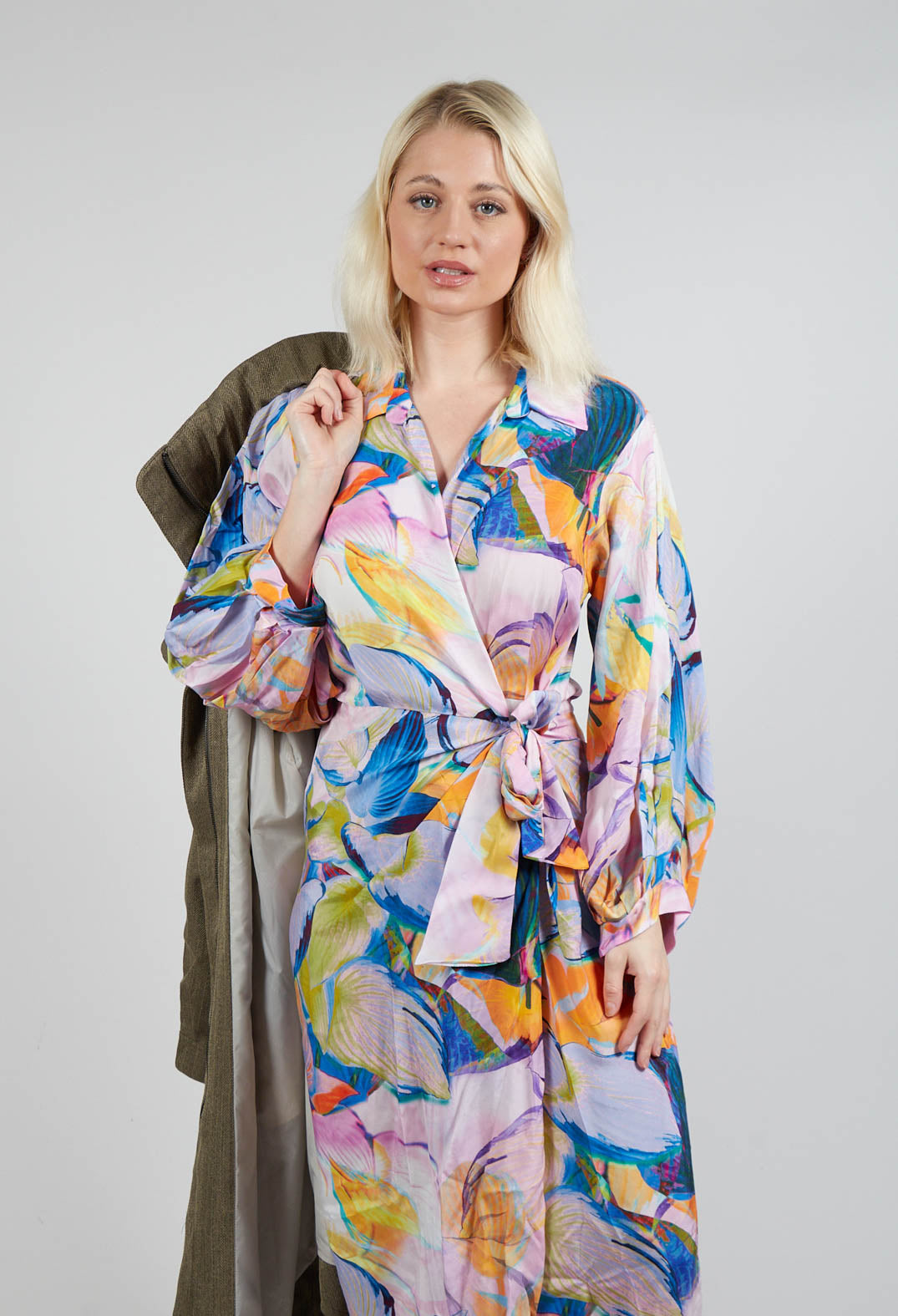 Wrap Over Dress in Eva Print