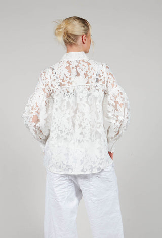 Maxine Blouse in Fleur Natural White